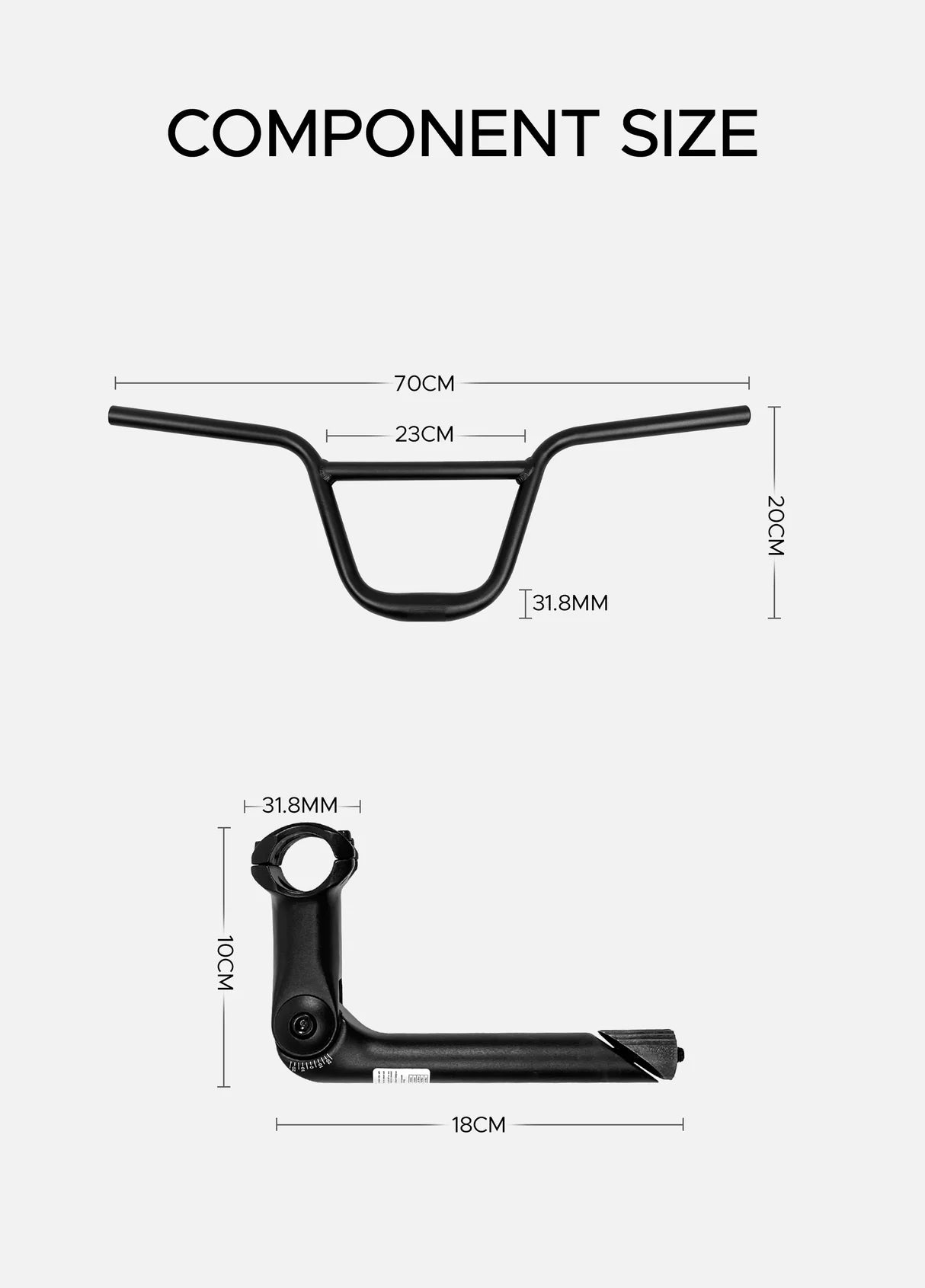 BMX Handlebar for ENGWE EP-2 Pro / EP-2 Boost / Engine X