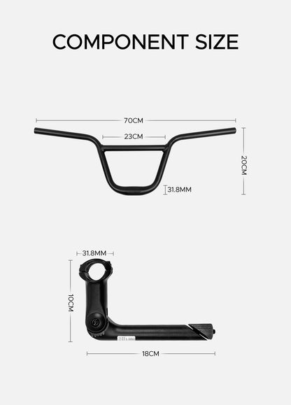 BMX Handlebar for ENGWE EP-2 Pro / EP-2 Boost / Engine X
